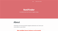 Desktop Screenshot of notifinder.com